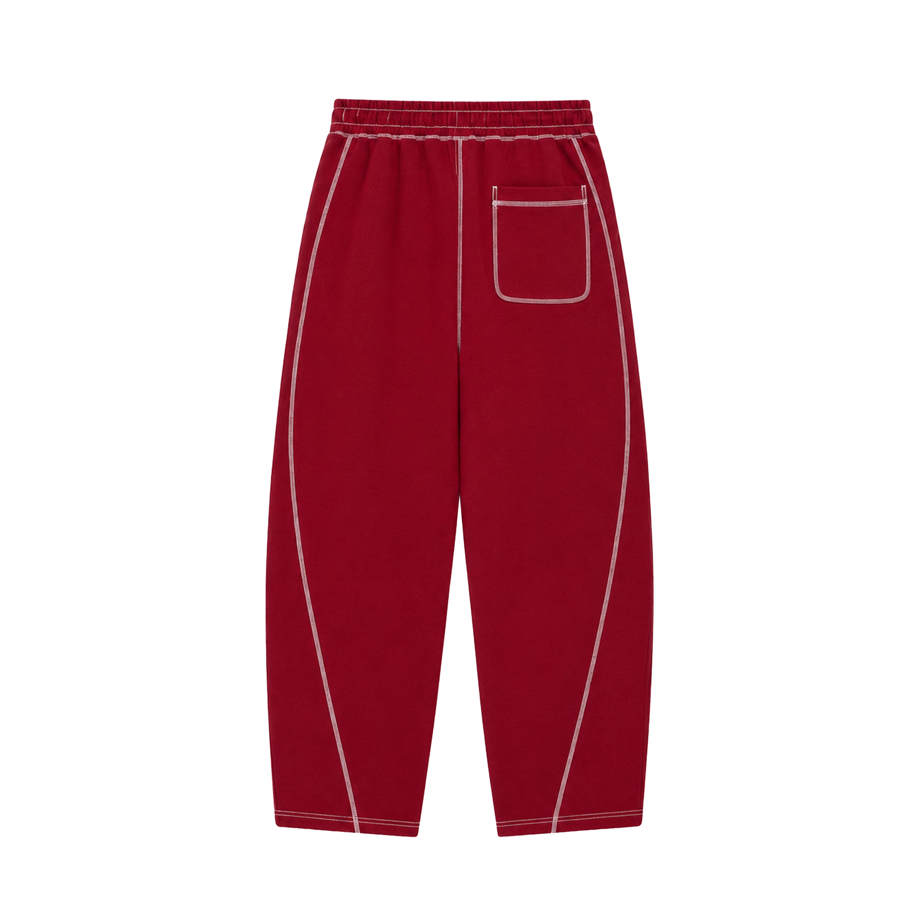 "UNIT" SWEATPANTS CHERRY RED